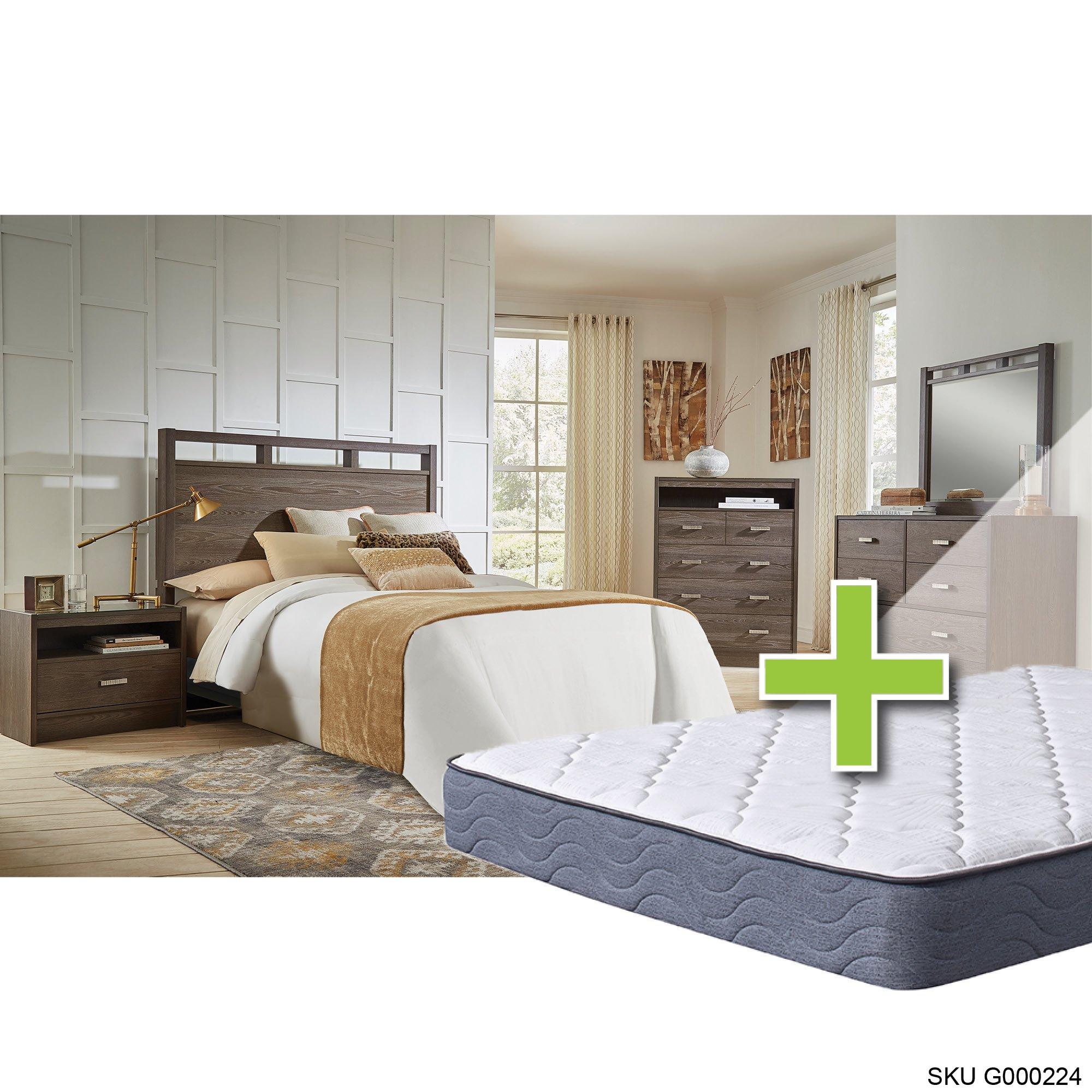 Rent to Own Ideaitalia Tobak II 4 Piece Queen Bedroom Set w/ 9.5